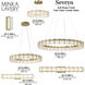Sevryn LED 19.63 inch Soft Brass Ring Pendant Convert to Semi-Flush Ceiling Light